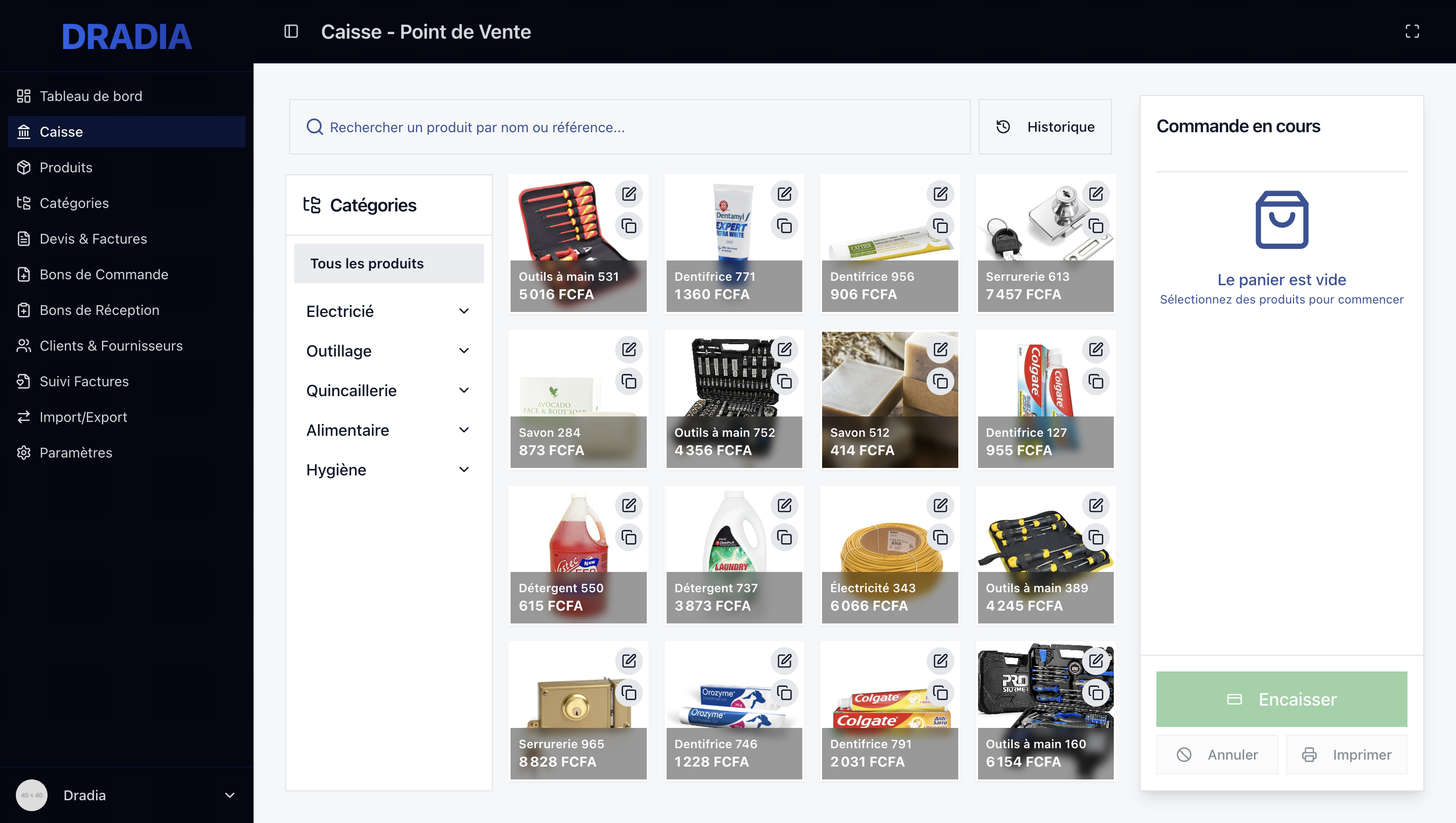 Caisse enregistreuse en ligne Sénégal